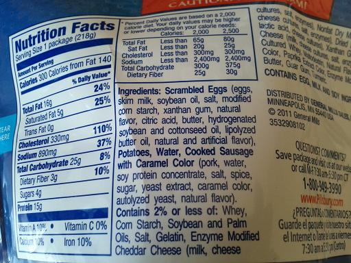 Pillsbury nutriton - Du Bon Manger