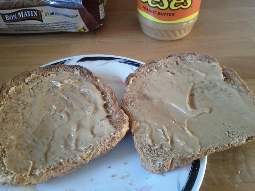 Du bon manger - Reese peanut butter sur les toasts