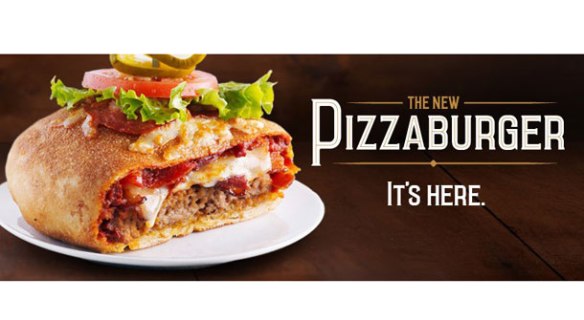 UN PIZZA BUGER!!!!!!! WOW!!!!