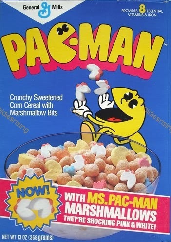Pac-Man était tellement sua coche, qu'il avait ses propres céréales!