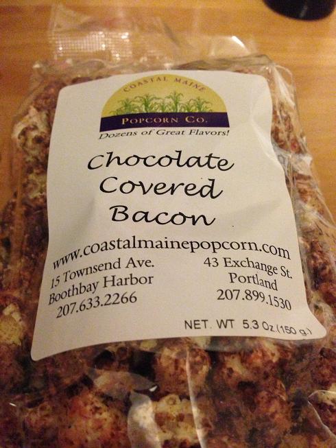 Du bon manger - Popcorn au chocolat au bacon