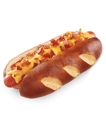 Du Bon manger - Sonics cheesy bacon pretzel dog