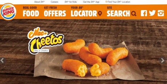 Du Bon Manger -Burger king mac and Cheetos