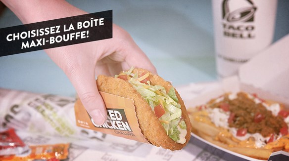 Du Bon Manger - Taco Bell Poulet exposé